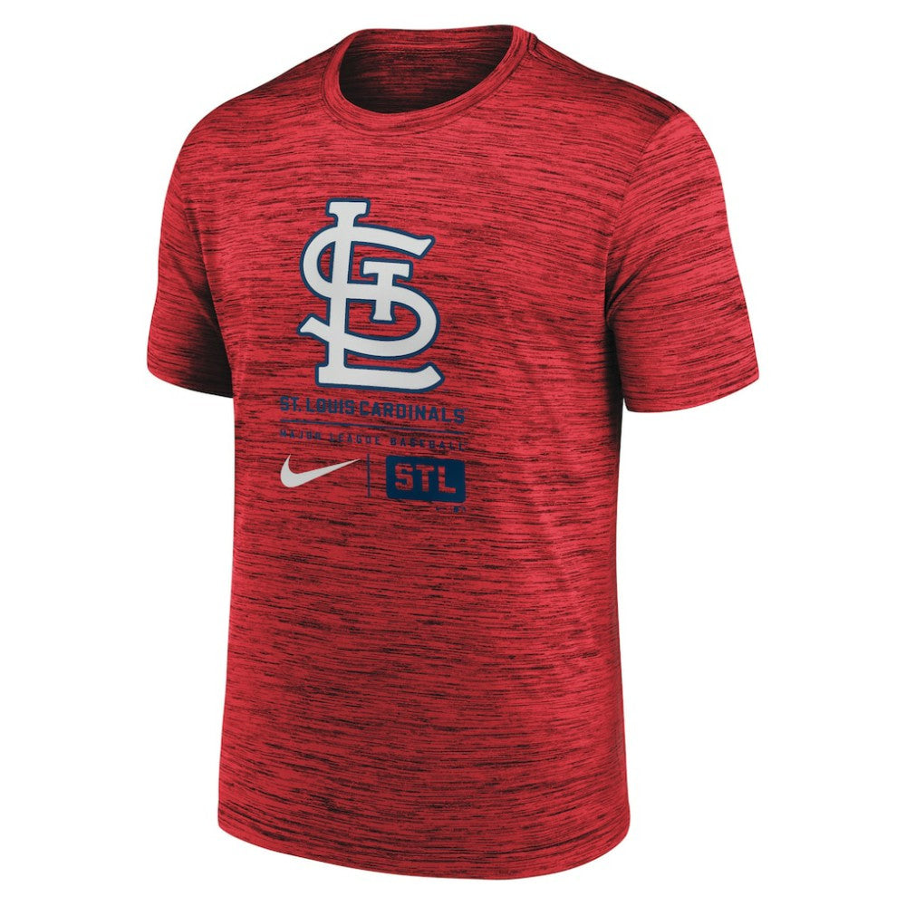 St. Louis Cardinals Nike Large Logo Velocity T-Shirt - Red T-shirts