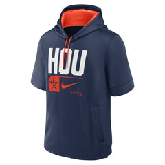 Houston Astros Nike Tri Code Lockup Short Sleeve Pullover Hoodie - Navy Hoodies