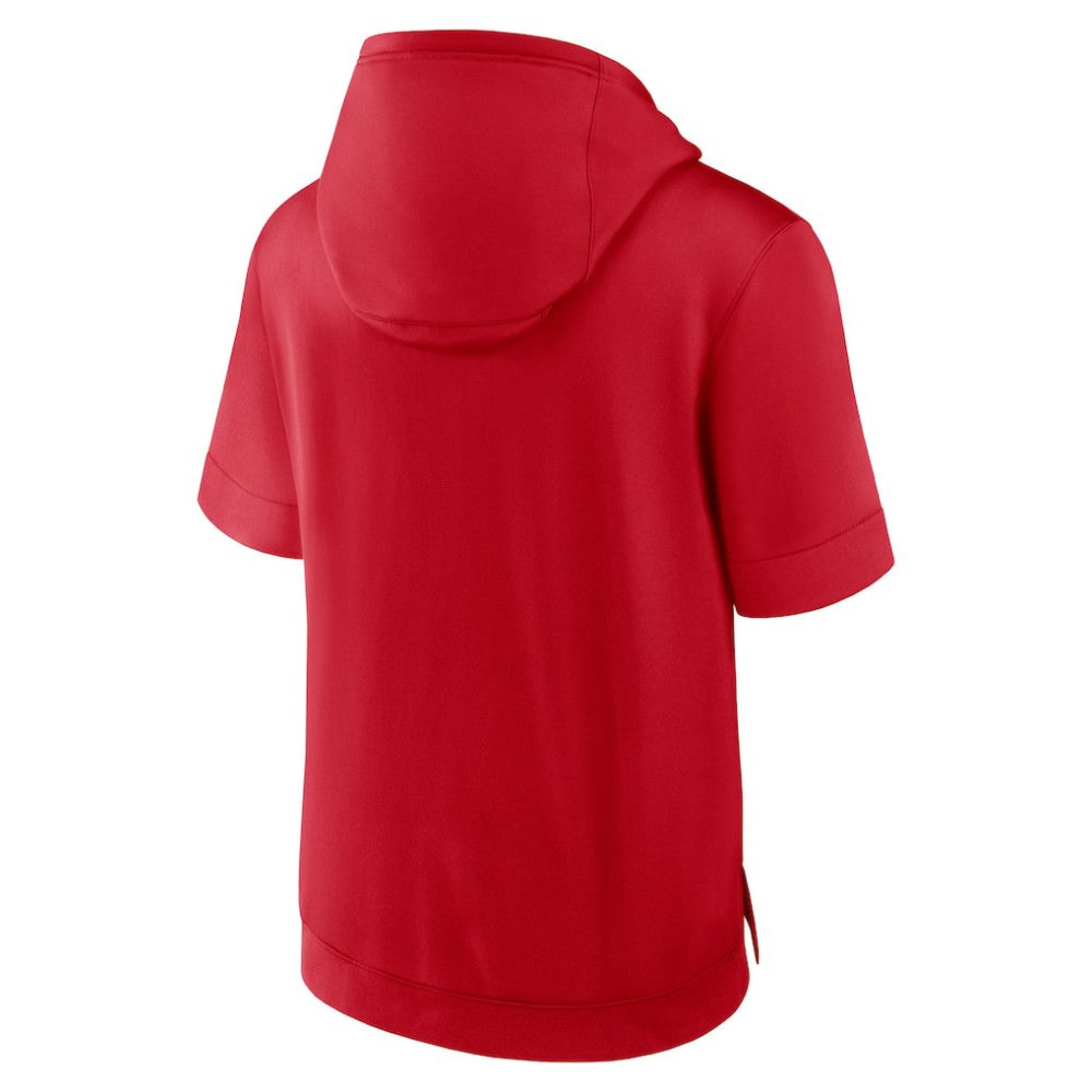 Philadelphia Phillies Nike Tri Code Lockup Short Sleeve Pullover Hoodie - Red Hoodies