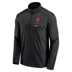 San Francisco Giants Nike Franchise Logo Pacer Performance Half-Zip Top - Black Tops