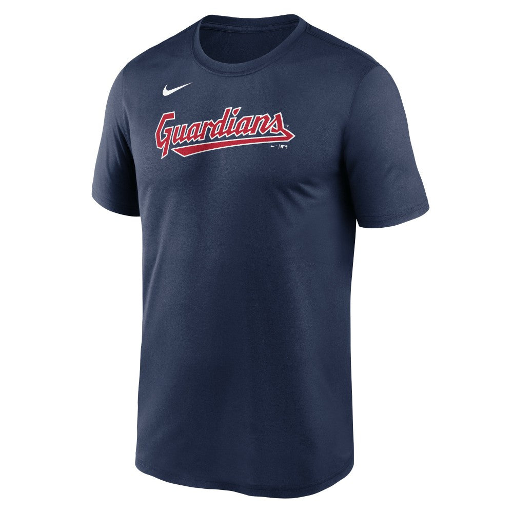 Cleveland Guardians Nike Legend Fuse Wordmark T-Shirt  - Navy T-shirts