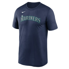 Seattle Mariners Nike Legend Fuse Wordmark T-Shirt  - Navy T-shirts