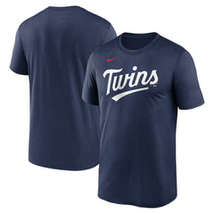 Minnesota Twins Nike Legend Fuse Wordmark T-Shirt  - Navy T-shirts