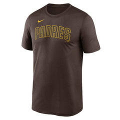 San Diego Padres Nike Legend Fuse Wordmark T-Shirt  - Brown T-shirts