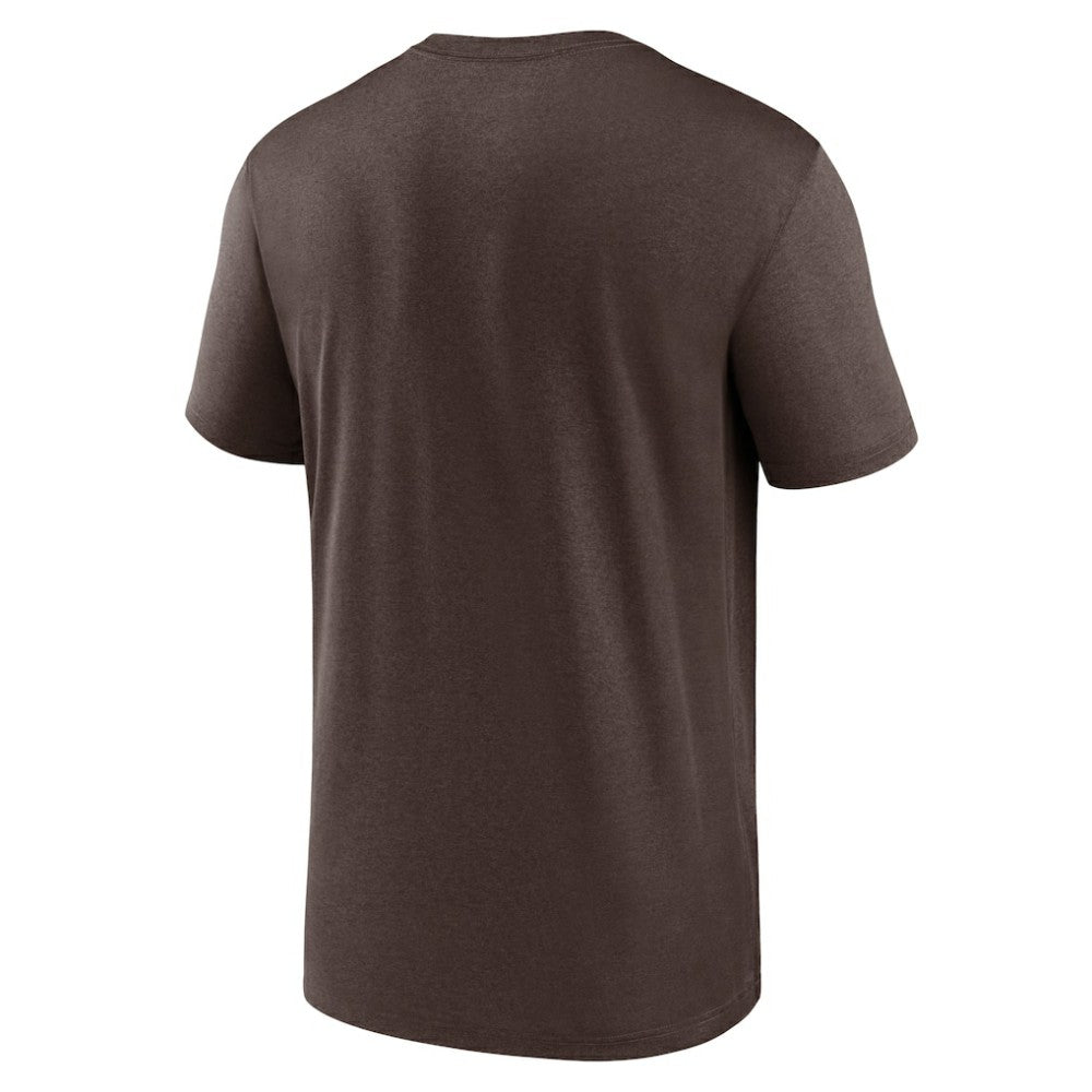 San Diego Padres Nike Legend Fuse Wordmark T-Shirt  - Brown T-shirts