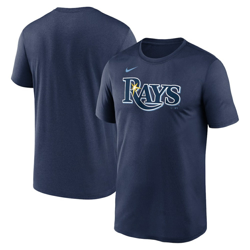 Tampa Bay Rays Nike Legend Fuse Wordmark T-Shirt  - Navy T-shirts