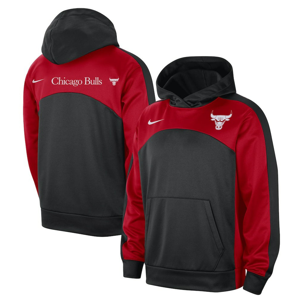 Chicago Bulls Authentic Starting Five Force Performance Pullover Hoodie Black/Red - Nike