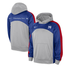 Philadelphia 76ers Authentic Starting Five Force Performance Pullover Hoodie Gray/Royal - Nike