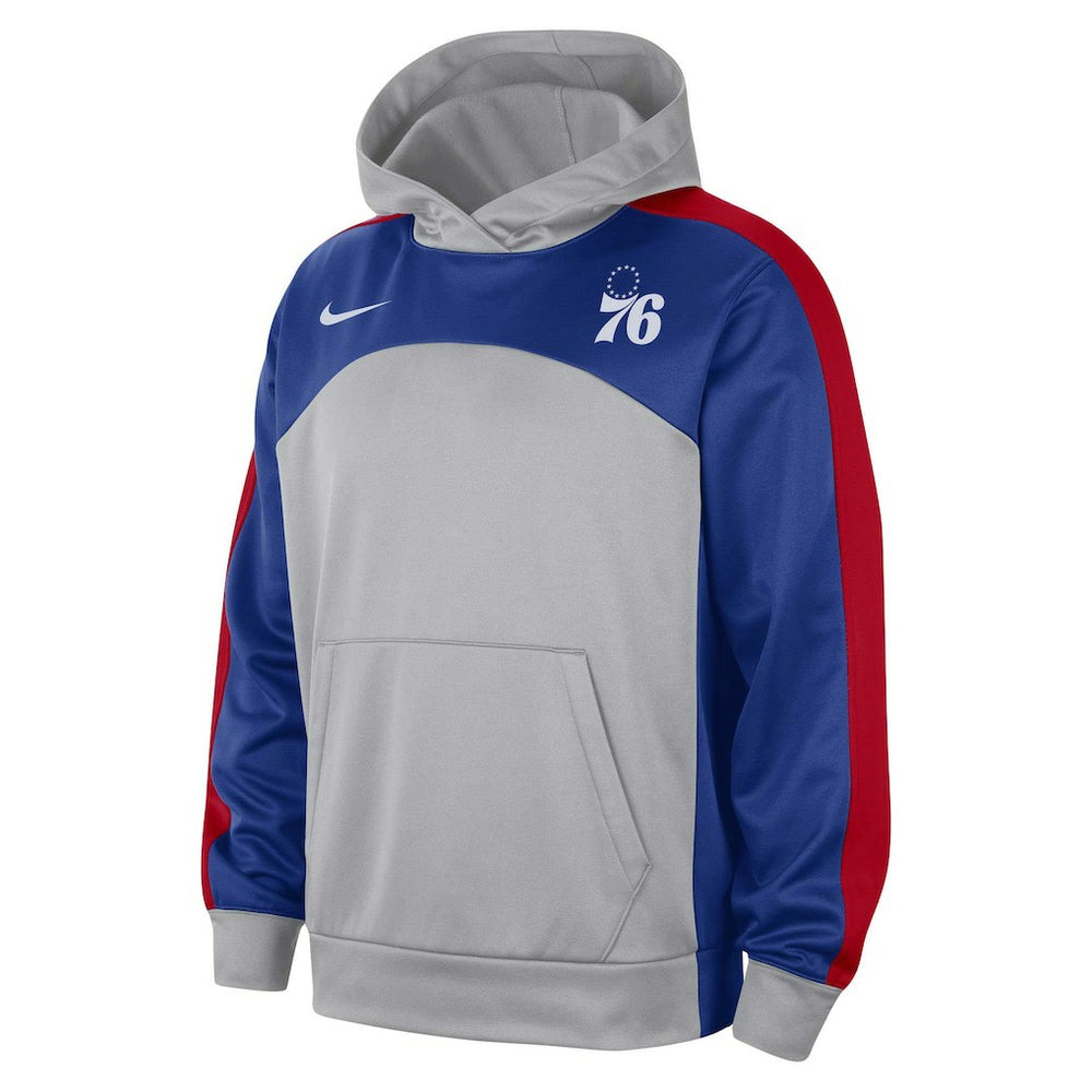 Philadelphia 76ers Authentic Starting Five Force Performance Pullover Hoodie Gray/Royal - Nike