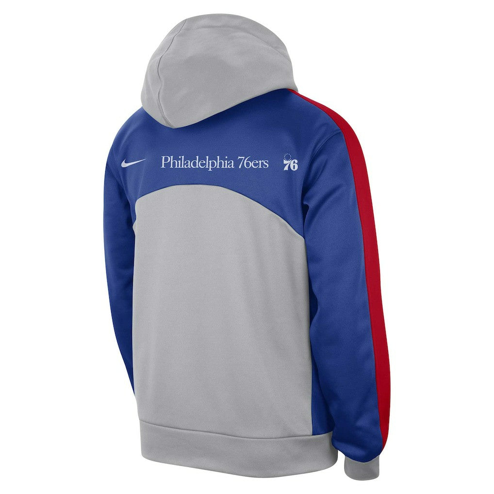Philadelphia 76ers Authentic Starting Five Force Performance Pullover Hoodie Gray/Royal - Nike