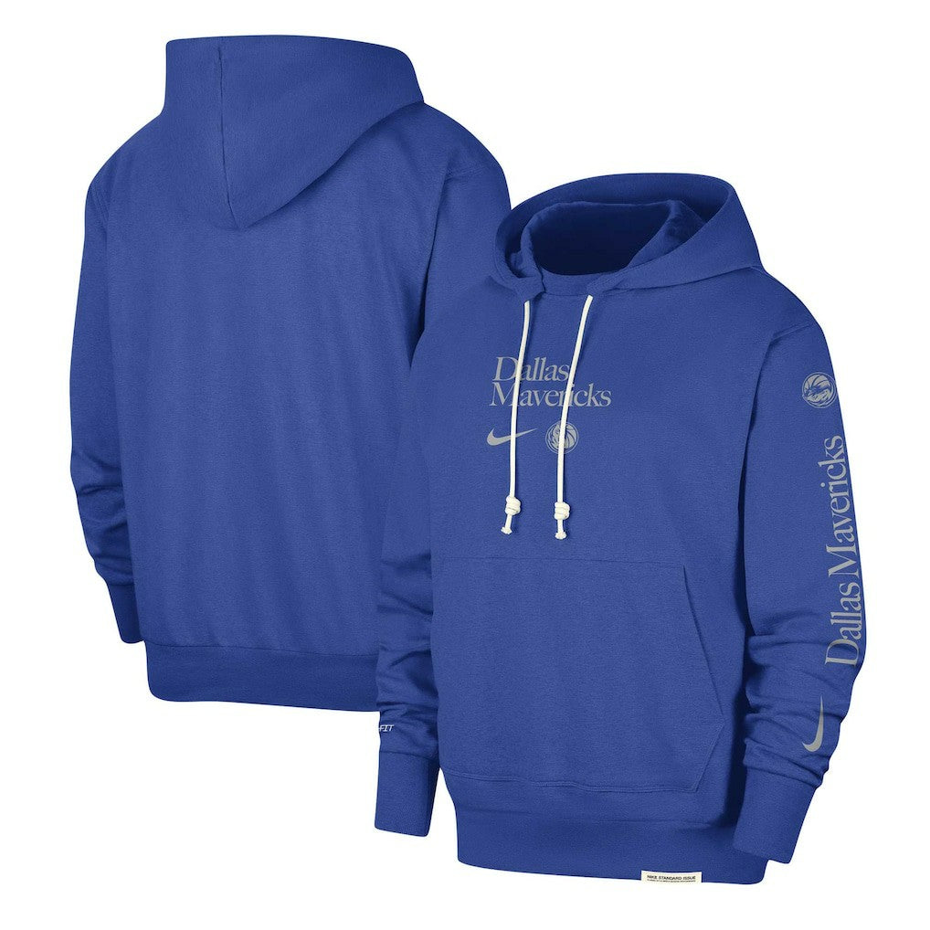 Dallas Mavericks Authentic Performance Pullover Hoodie Blue - Nike
