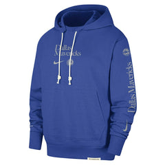 Dallas Mavericks Authentic Performance Pullover Hoodie Blue - Nike