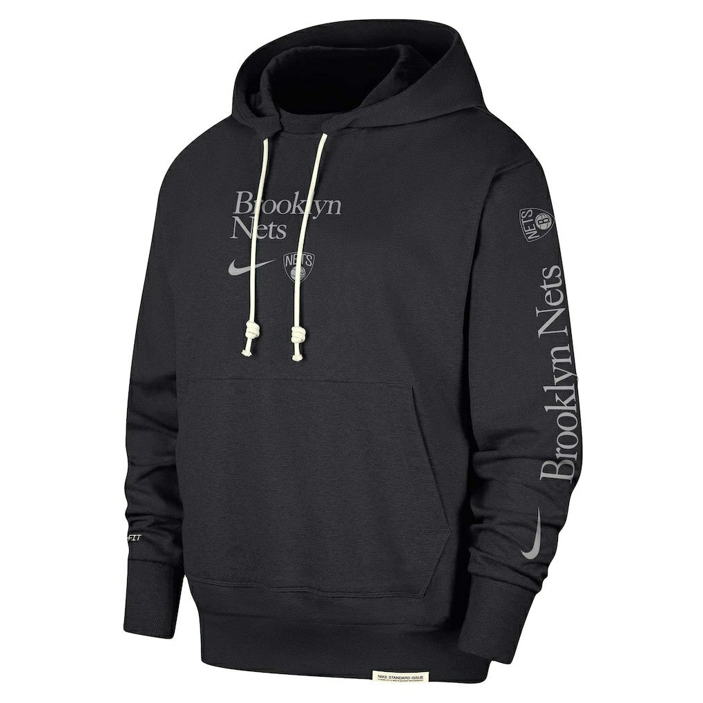 Brooklyn Nets Authentic Performance Pullover Hoodie Black - Nike