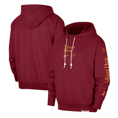 Miami Heat Authentic Performance Pullover Hoodie Red - Nike