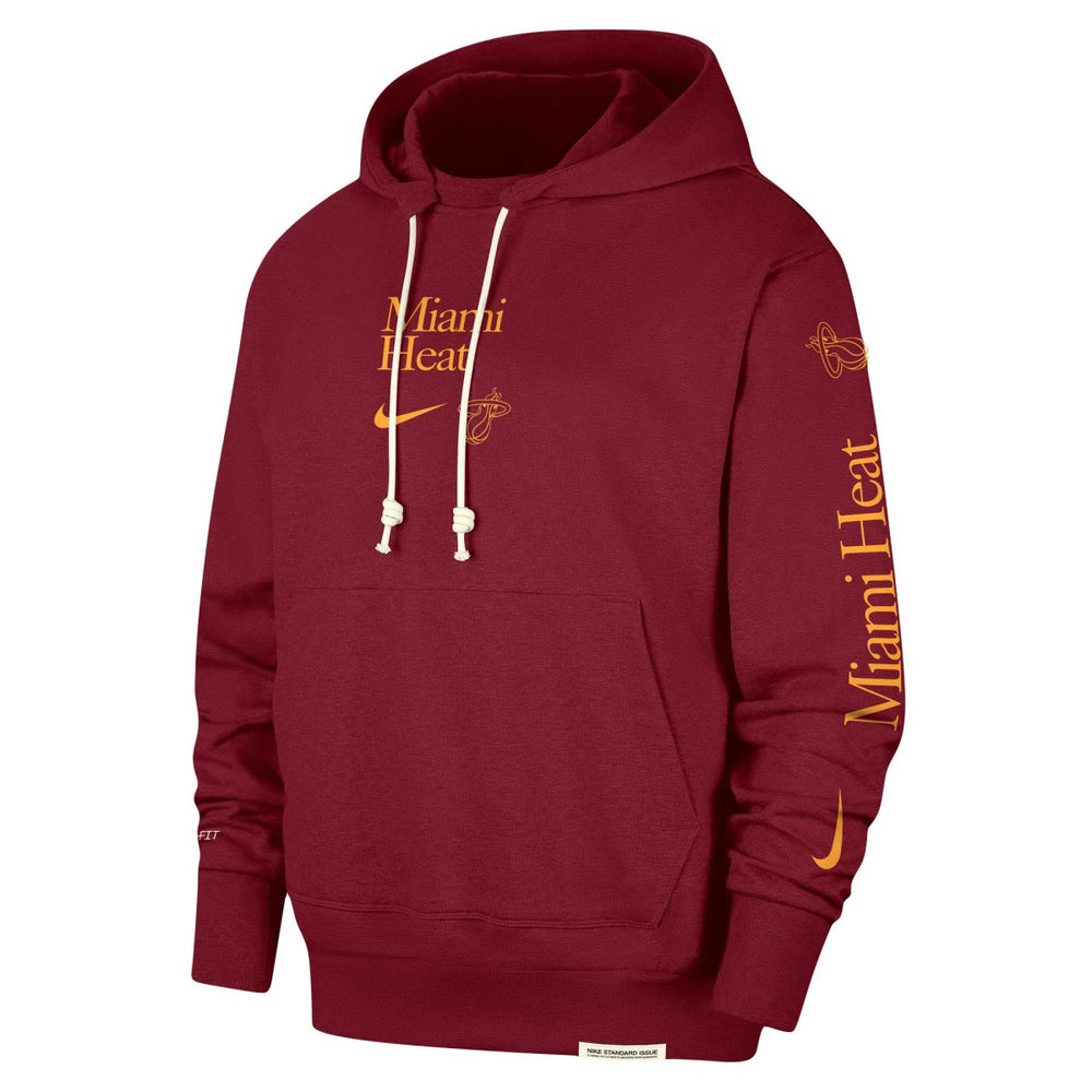 Miami Heat Authentic Performance Pullover Hoodie Red - Nike