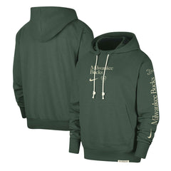Milwaukee Bucks Authentic Performance Pullover Hoodie Hunter Green - Nike outlet