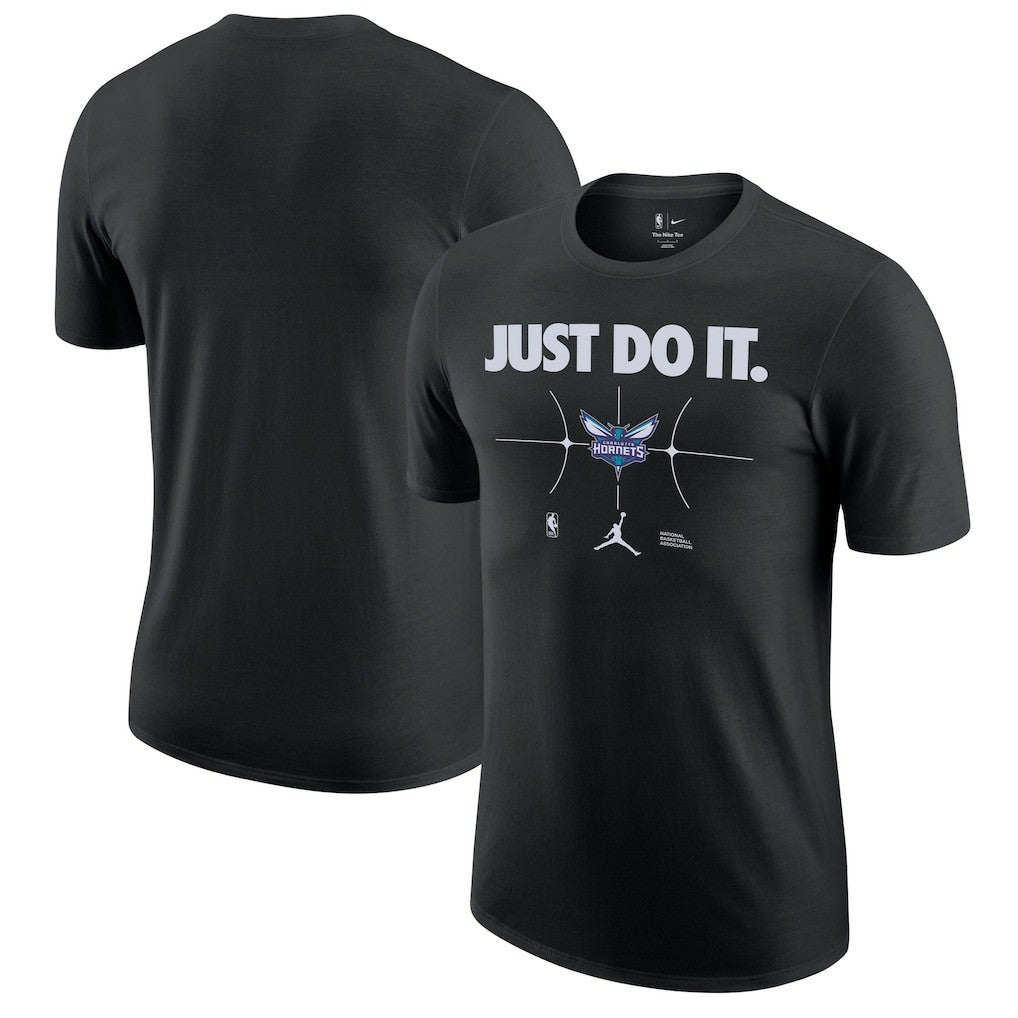 Charlotte Hornets Just Do It T-Shirt Black - Nike