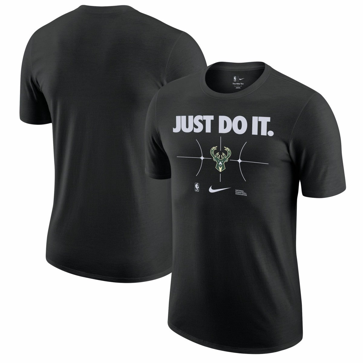 Milwaukee Bucks Just Do It T-Shirt Black - Nike