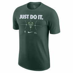 Milwaukee Bucks Just Do It T-Shirt Hunter Green - Nike