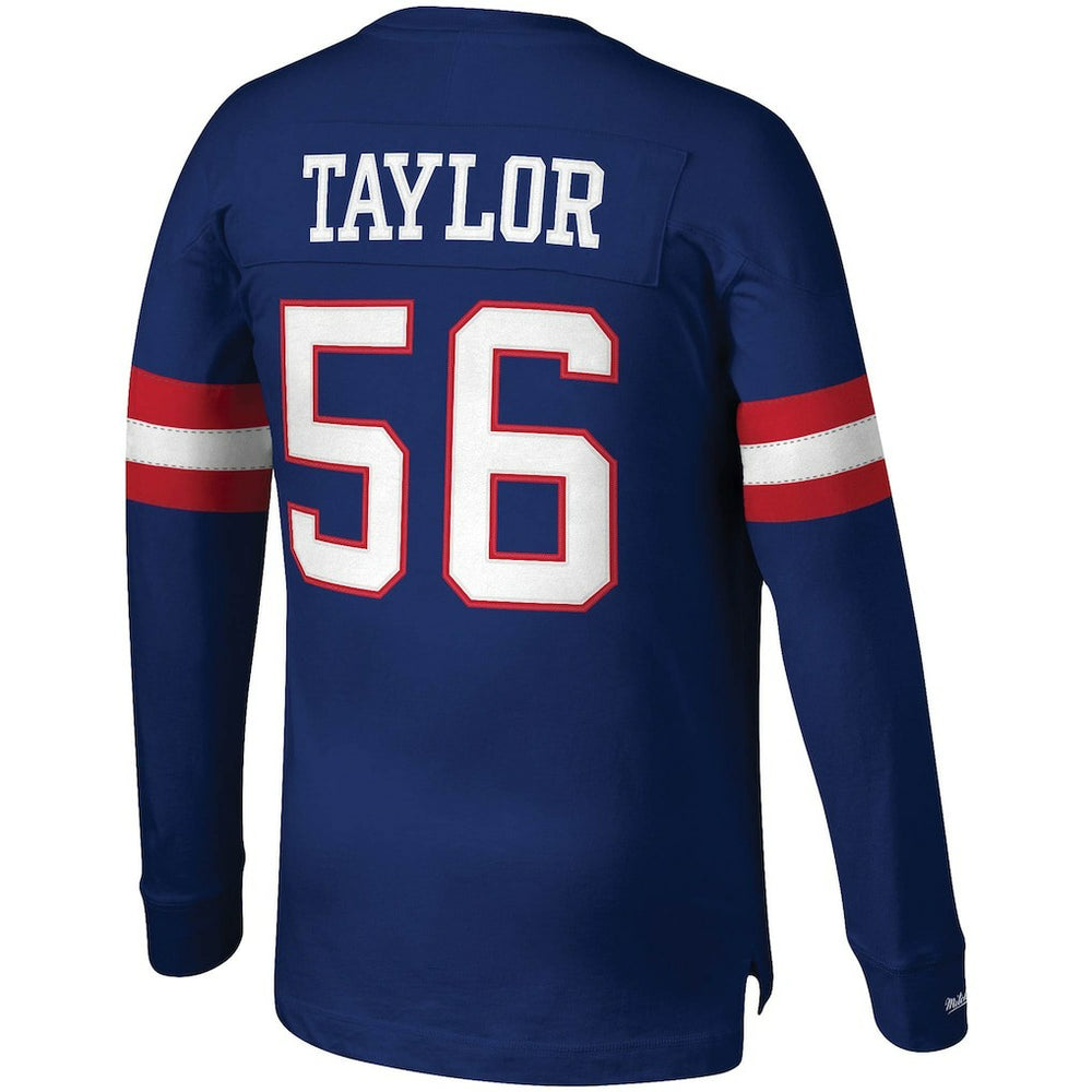 Lawrence Taylor New York Giants Big & Tall Cut & Sew Player Name & Number Long Sleeve T-Shirt - Royal T-shirts