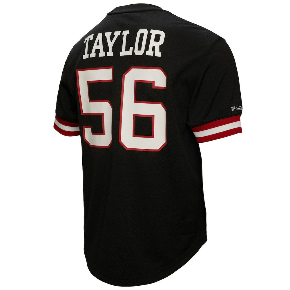 Lawrence Taylor New York Giants Big & Tall Mesh Player Name & Number Top - Black Tops