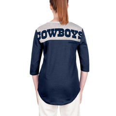 Dallas Cowboys New Era Women's 3/4 Sleeve T-Shirt - Navy T-shirts