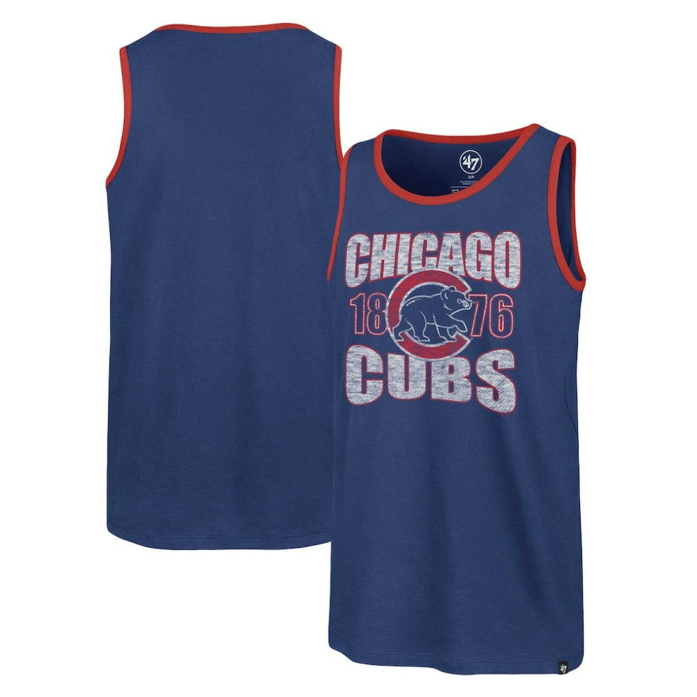 Chicago Cubs '47 Upload Franklin Tank Top - Royal Tanks