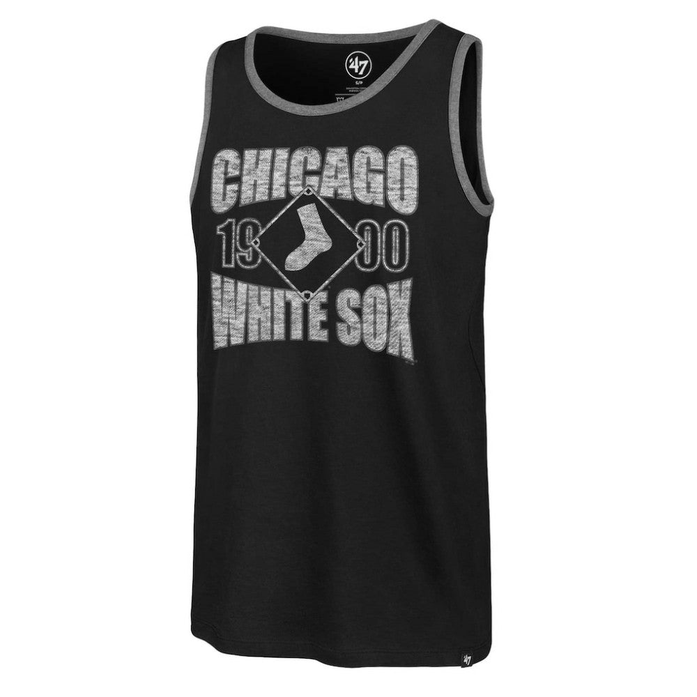 Chicago White Sox '47 Upload Franklin Tank Top - Black Tanks