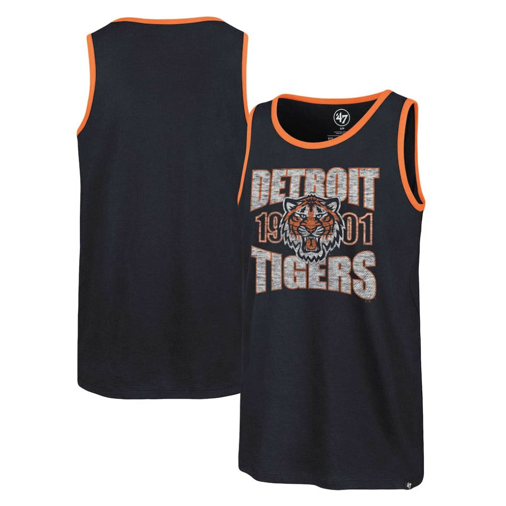 Detroit Tigers '47 Upload Franklin Tank Top - Navy Tanks
