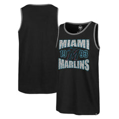 Miami Marlins '47 Upload Franklin Tank Top - Black Tanks