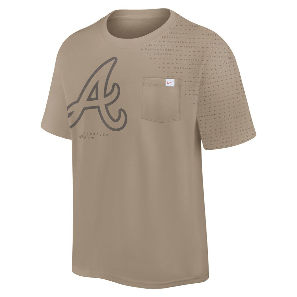 Atlanta Braves Nike Statement Max90 Pocket T-Shirt - Khaki T-shirts