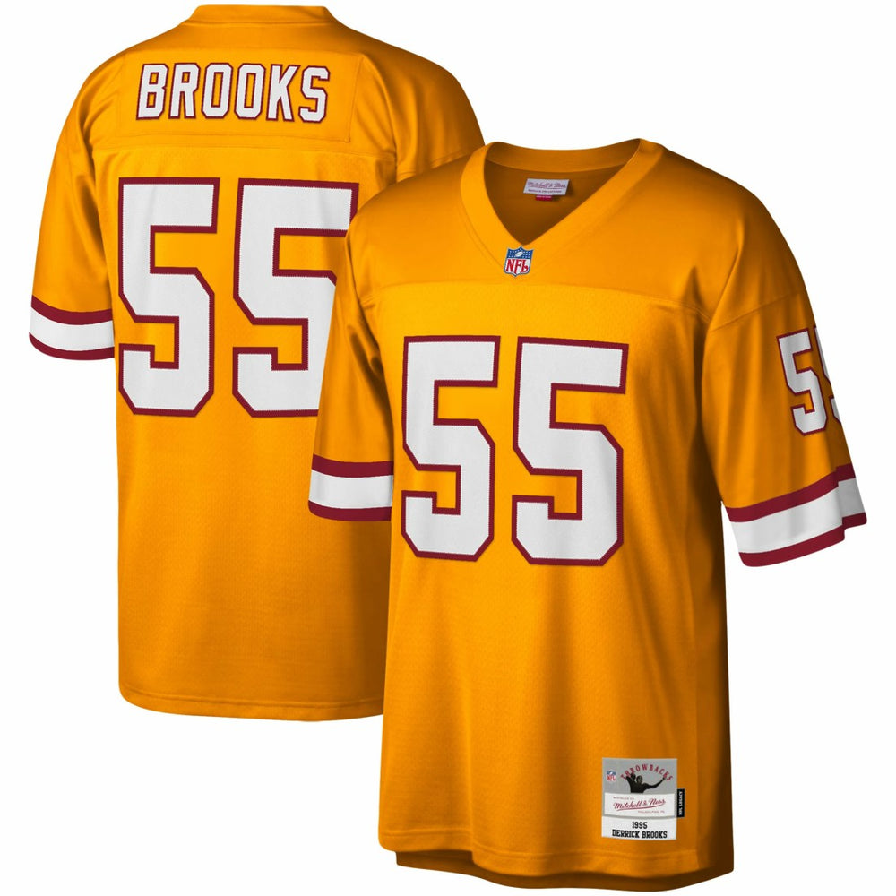 Derrick Brooks Tampa Bay Buccaneers Big & Tall 1995 Legacy Retired Player Jersey - Orange Jerseys
