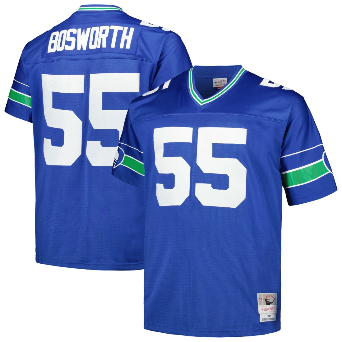 Brian Bosworth Seattle Seahawks Big & Tall 1987 Legacy Retired Player Jersey - Royal Jerseys