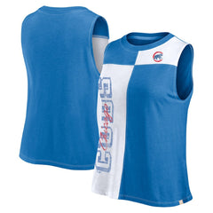 Chicago Cubs Fanatics Women's Color-Block Tank Top - Royal/White Tanks