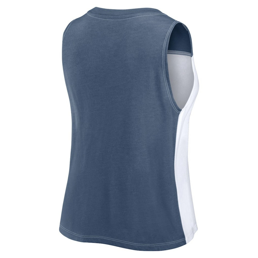Detroit Tigers Fanatics Women's Color-Block Tank Top - Navy/White Tanks