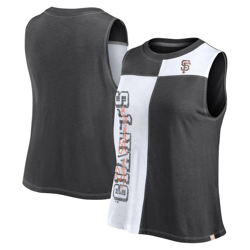 San Francisco Giants Fanatics Women's Color-Block Tank Top - Black/White Tanks