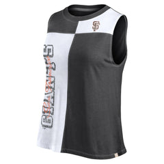 San Francisco Giants Fanatics Women's Color-Block Tank Top - Black/White Tanks