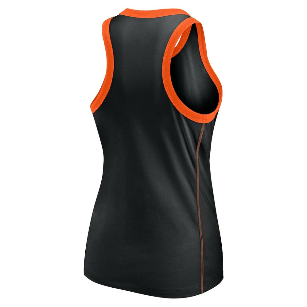 San Francisco Giants Fanatics Women's Tailsweep Fashion Racerback Rhinestone Tank Top - Black Tanks