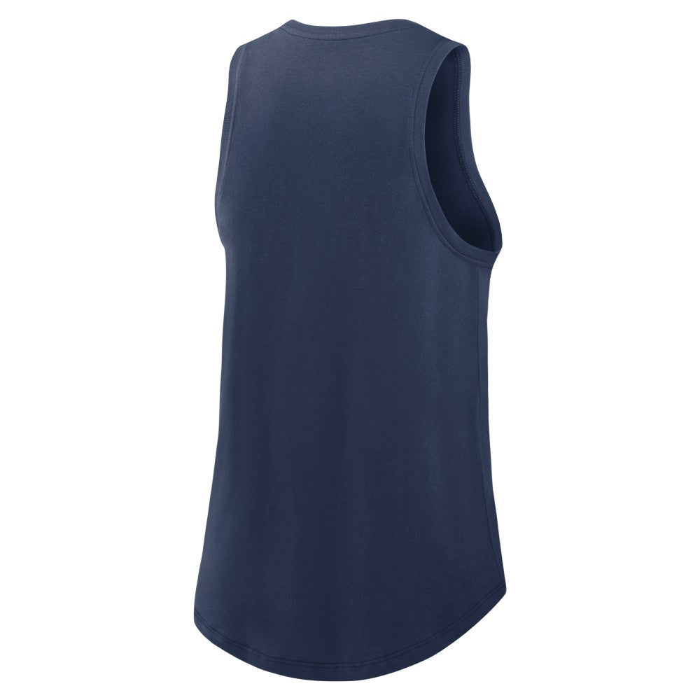 Minnesota Twins Nike Women's Legacy Icon High Neck Dri-FIT Tank Top - Navy Tanks