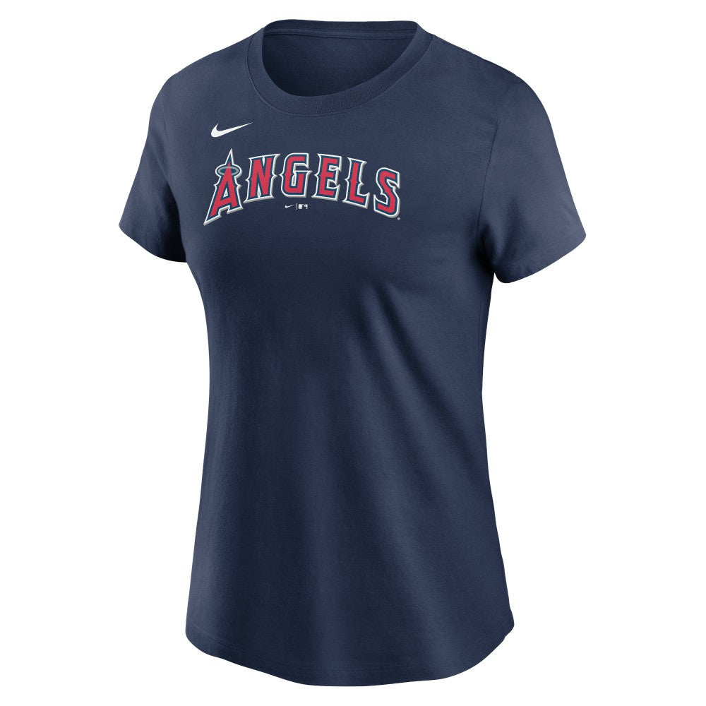 Los Angeles Angels Nike Women's Wordmark T-Shirt - Navy T-shirts