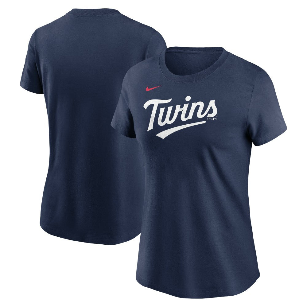 Minnesota Twins Nike Women's Wordmark T-Shirt - Navy T-shirts