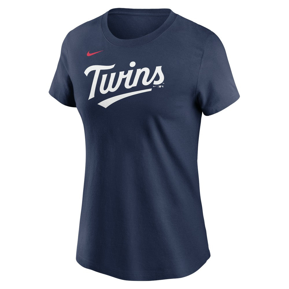Minnesota Twins Nike Women's Wordmark T-Shirt - Navy T-shirts
