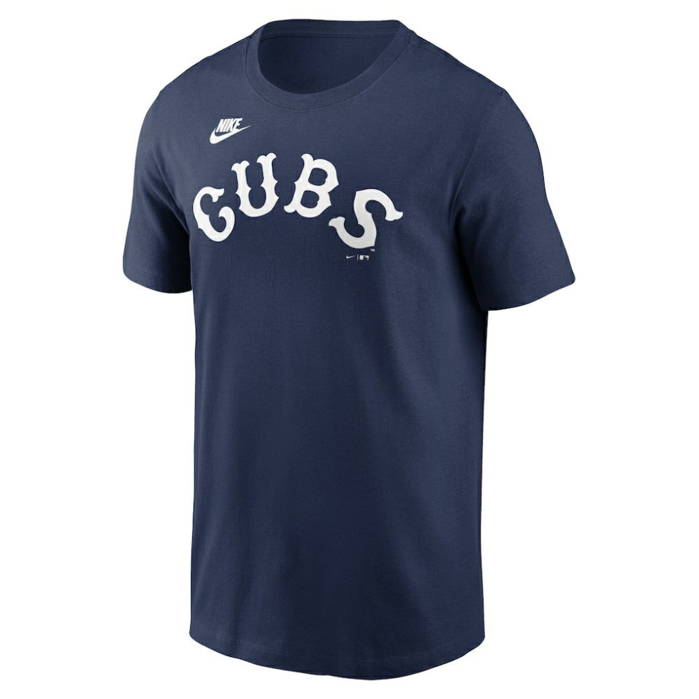 Chicago Cubs Nike Cooperstown Collection Wordmark T-Shirt - Navy T-shirts