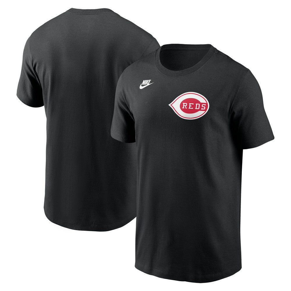 Cincinnati Reds Nike Cooperstown Collection Wordmark T-Shirt - Black T-shirts