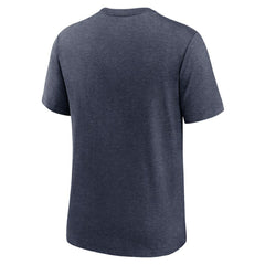 Chicago Cubs Nike Cooperstown Collection Local Stack Tri-Blend T-Shirt - Heather Navy T-shirts