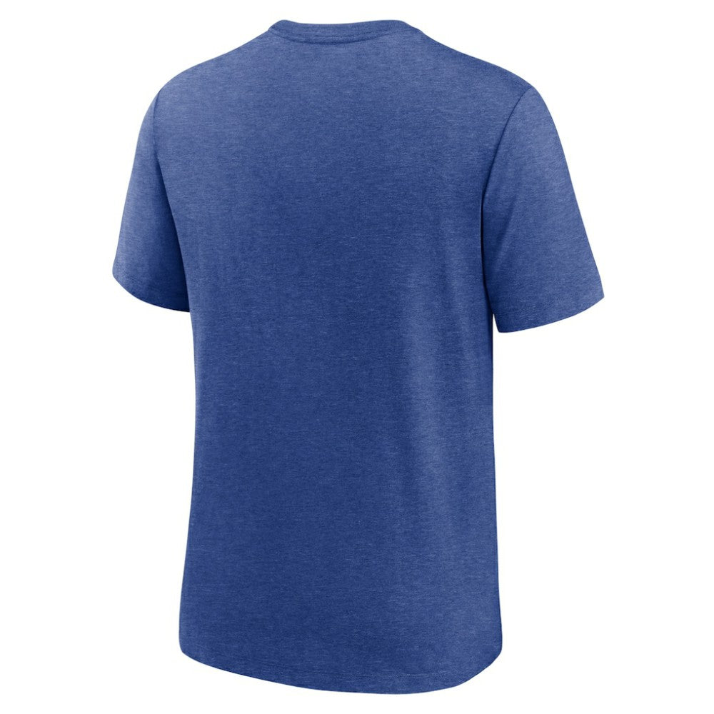 Seattle Mariners Nike Cooperstown Collection Local Stack Tri-Blend T-Shirt - Heather Royal T-shirts