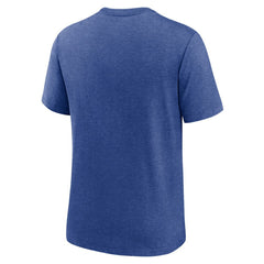 Seattle Mariners Nike Cooperstown Collection Local Stack Tri-Blend T-Shirt - Heather Royal T-shirts