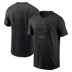 Baltimore Orioles Nike City Connect Large Logo T-Shirt - Black T-shirts