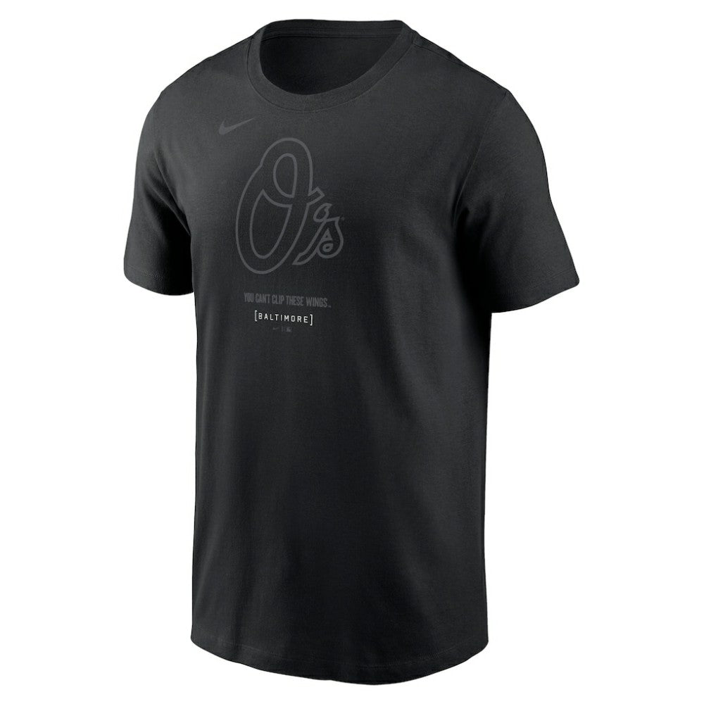 Baltimore Orioles Nike City Connect Large Logo T-Shirt - Black T-shirts