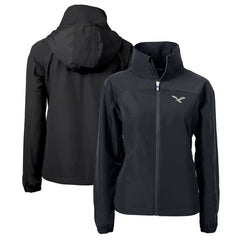 Philadelphia Eagles Cutter & Buck Women's Gridiron Classics Logo Charter Eco Recycled Full-Zip Jacket - Black Jackets
